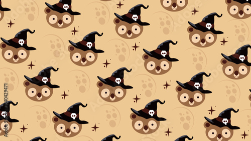 Cute seamless background with koala 