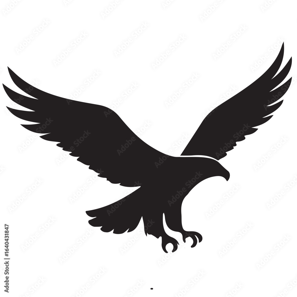 Obraz premium eagle vector silhouette