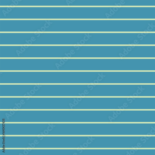 Blue and mint medium horizontal stripe seamless pattern background