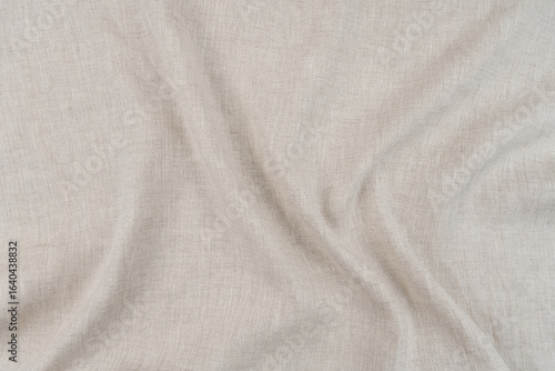 Wallpaper Mural Beige Crumpled Linen Textured Background Torontodigital.ca