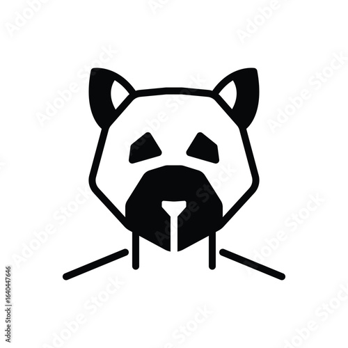 Black solid icon for mask