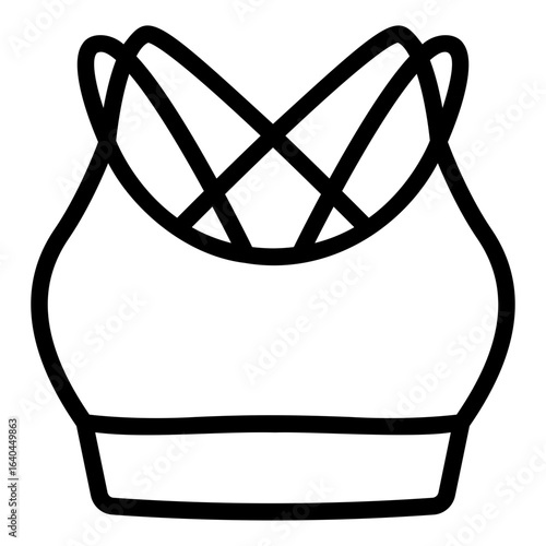 sports bra Line Icon
