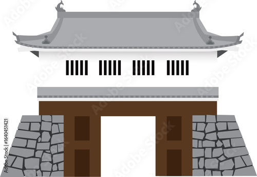 日本の城　櫓門