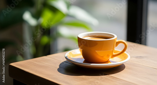 Enjoy a perfect cup of coffee sunlight morning cafe fresh brew aroma delicious drink caffeine energy boost relax workday start