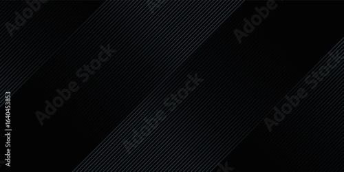 Abstract techno background of red blue lines overlapping on dark space with diagonal shape decoration.