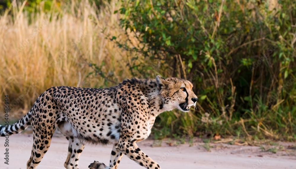 Obraz premium Cheetah at full speed