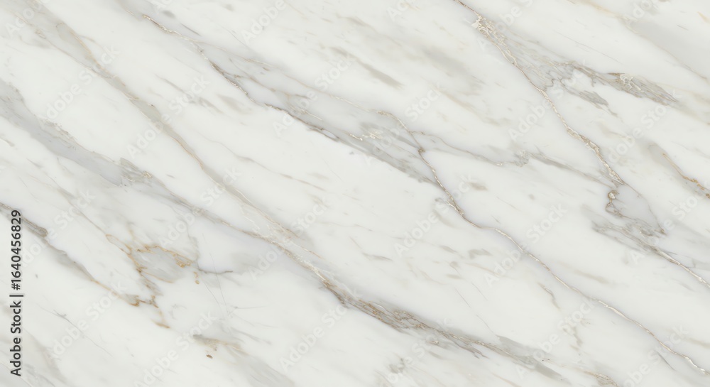 Obraz premium White Marble Surface with Gray and Gold Veins for Interior Design or Flooring