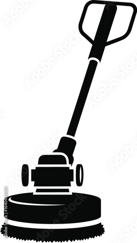 Floor polisher machine for cleaning service, a professional tool for domestic and industrial use