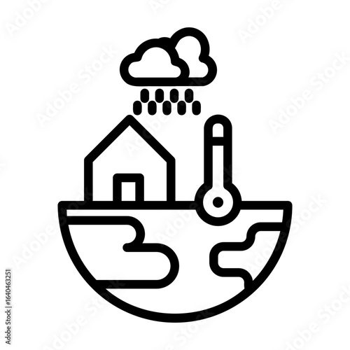 climate change Line Icon