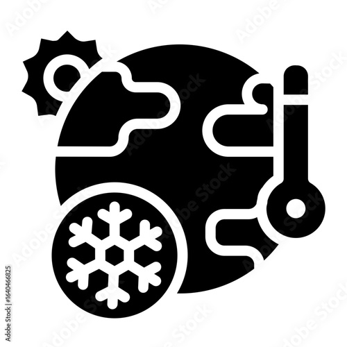 climate change Solid icon