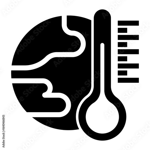 climate change Solid icon