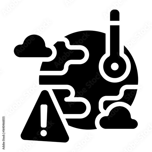 climate change Solid icon