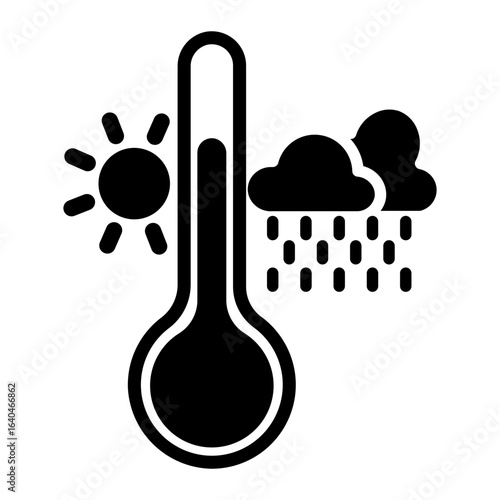 climate change Solid icon