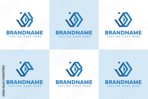 Letters JK JN JO JP JR JU Diamond Logo Set, symbolizing elegance, strength, and premium identity