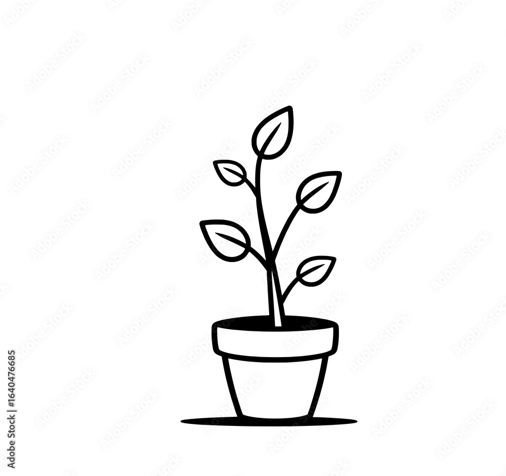Obraz premium vector illustration of a plant