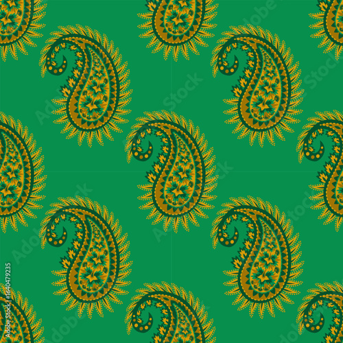 elegant paisley pattern for wallpaper background and textile beautiful paisley originated in persia and paisley is popular in Iran india scotland this paisley design is good for dress shawl scarf rida