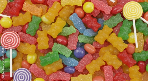 Assorted candies and sweets display