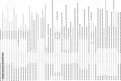 Binary Code Zero One Flowing Abstract Matrix Digital Art with binary computer code.