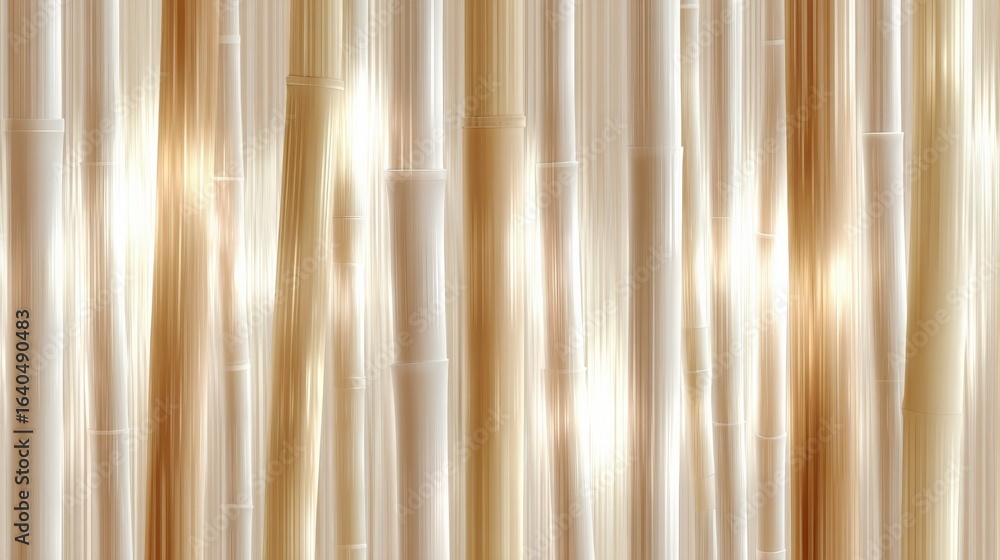 Obraz premium A warm and inviting abstract image of bamboo stalks,creating a serene and natural aesthetic.