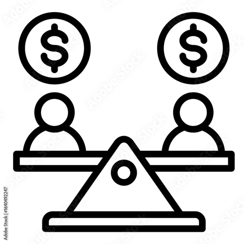 Equity Financing  Icon Element For Design