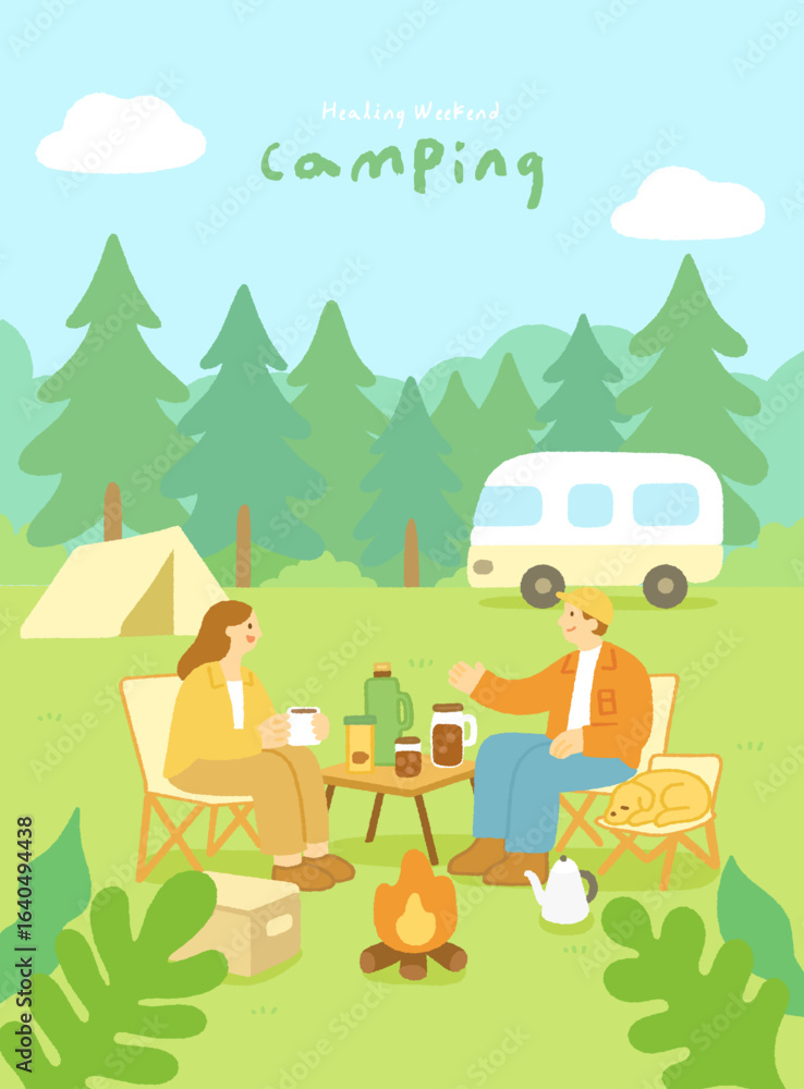 Fototapeta premium weekend_camping