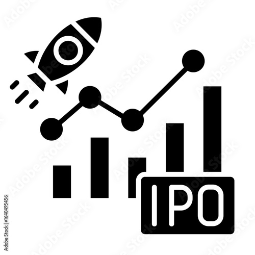 Ipo Launch  Icon Element For Design