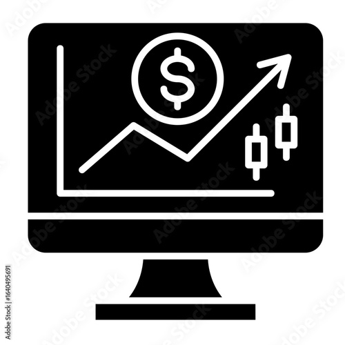 Trading Floor  Icon Element For Design