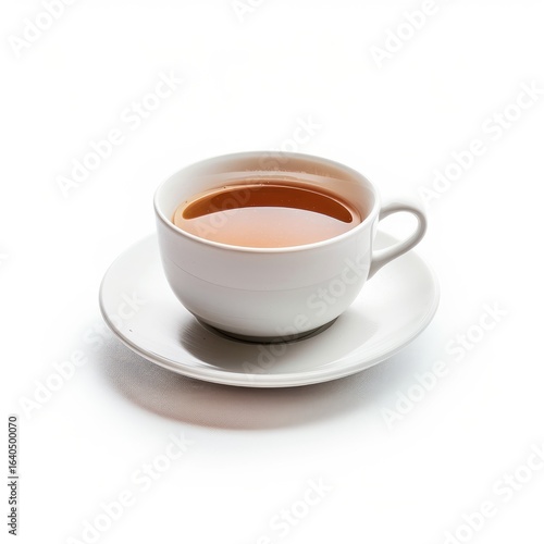 Wallpaper Mural White teacup filled with liquid, on saucer Torontodigital.ca