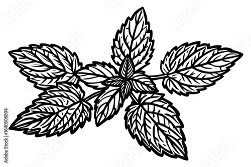 Outlined nettle plant