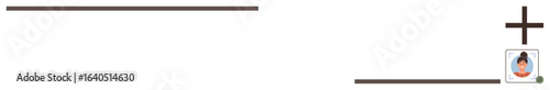 Profile photo with green online status icon, horizontal lines, and a plus sign for adding new profiles. Ideal for networking, account creation, interface design, messaging, connection, status