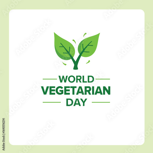 World Vegetarian Day – Vibrant Flat Design Illustration