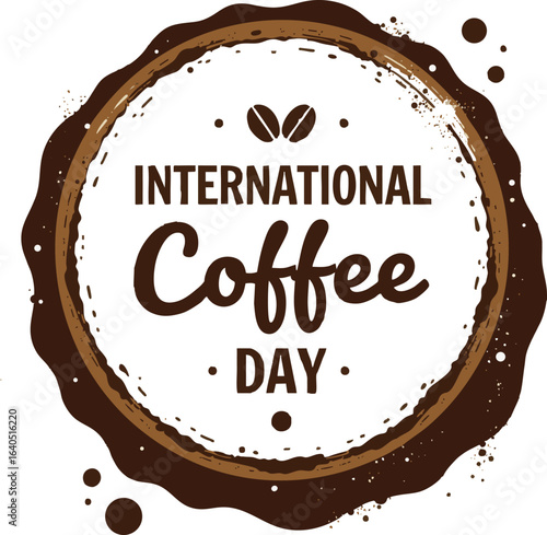 Vibrant International Coffee Day Celebration – Modern Flat Design
