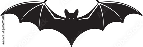 Bat flying at night silhouette vector illustration design