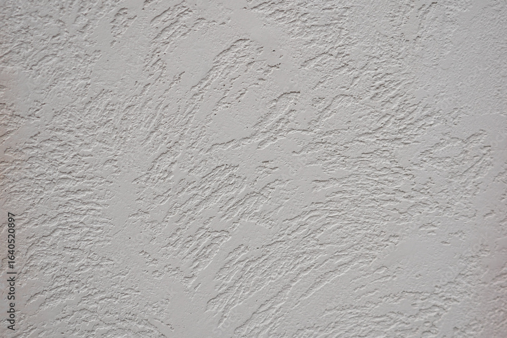 Fototapeta premium Textured wall with white finish and subtle patterns
