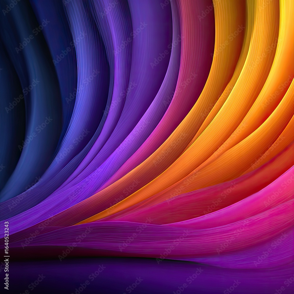 Naklejka premium Abstract vibrant flowing colors