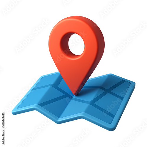 Free Download Map with Red Location Pin Isolated on a Transparent Background - GFXLoad