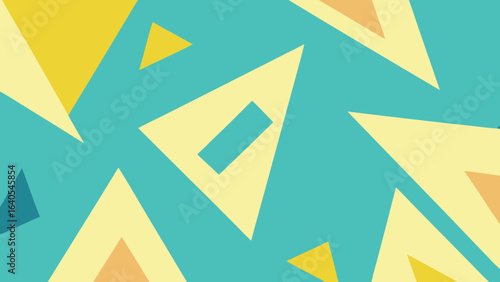 Free Download Abstract geometric shapes on teal background blue - GFXLoad