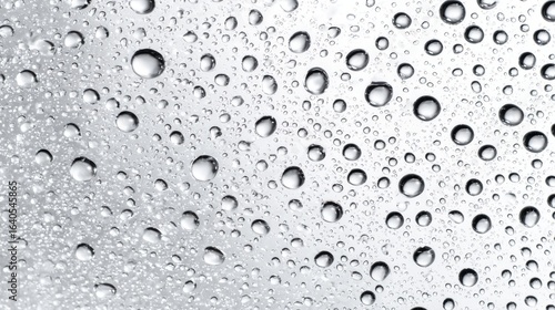 Wallpaper Mural Close-Up of Water Droplets on a Reflective Surface Creating Abstract Pattern for Background Use Torontodigital.ca