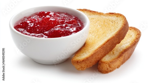 Wallpaper Mural Toasted bread with strawberry jam Torontodigital.ca