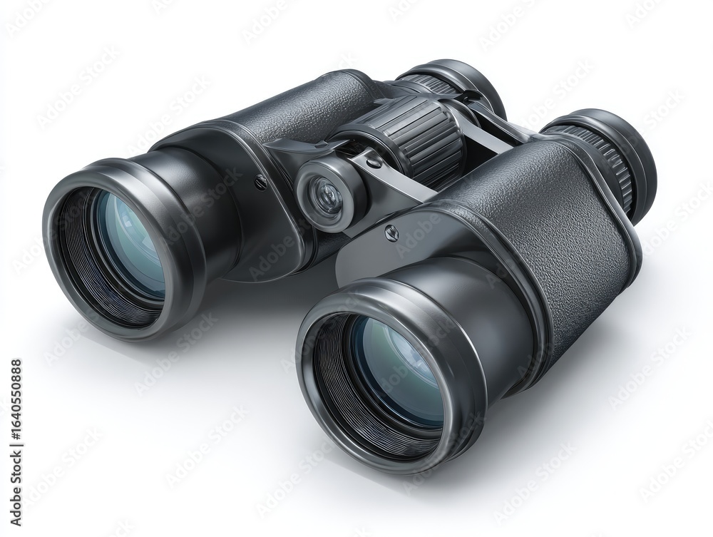Black binoculars on white background (3) Black binoculars on white background (3)