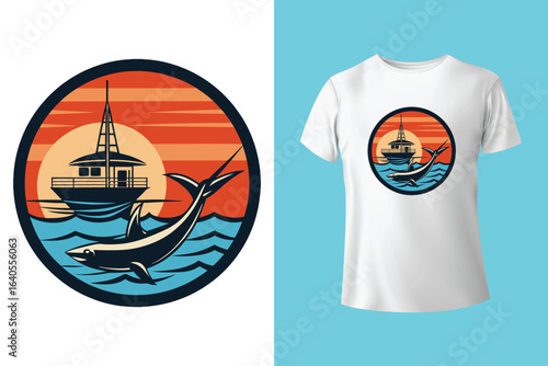 Boating typography t shirt design, Boating quotes, vector illustration.
