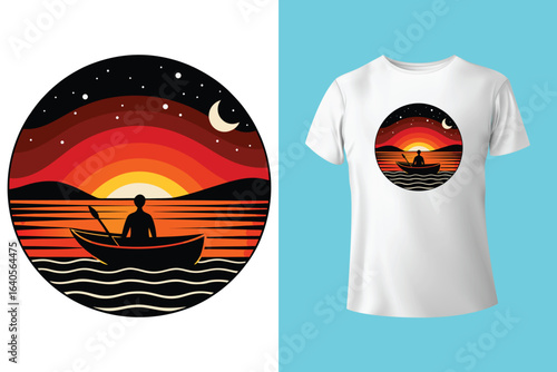 Boating typography t shirt design, Boating quotes, vector illustration.