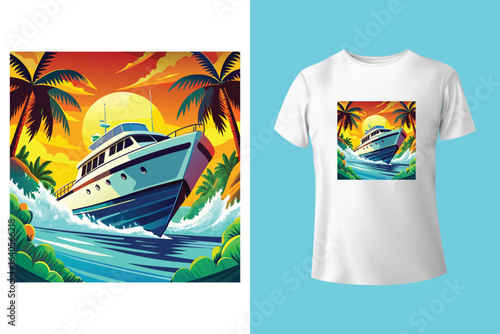 Boating typography t shirt design, Boating quotes, vector illustration.