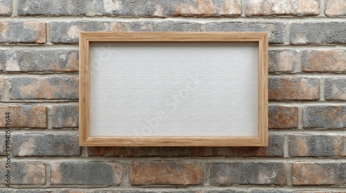 Wallpaper Mural Empty picture frame on a brick wall Torontodigital.ca