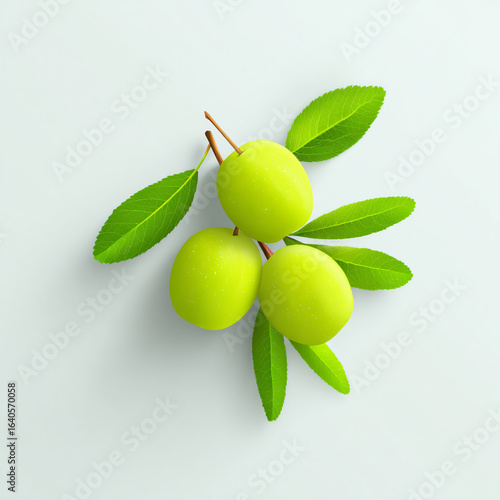 Green Olives Branches Leaves Texture Topview Nature Organic Juicy Salad Leafy Produce Fresh Tasty Raw Ingredients Seasonal Nutritional Flavor Natural Farm Garden Harvest Cuisine Wellness 