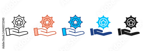 Branding Icon Set Multiple Style Collection