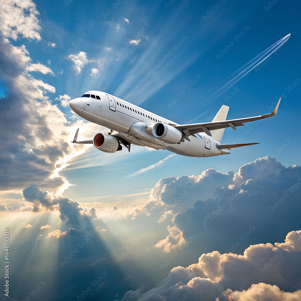 Fototapeta premium airplane in the sky