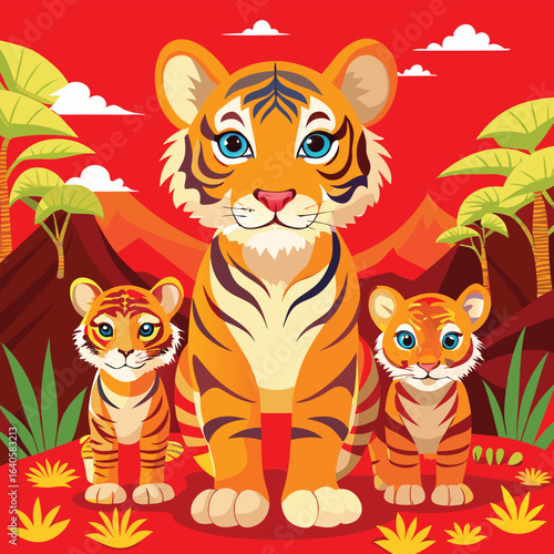 illustration of a tiger 