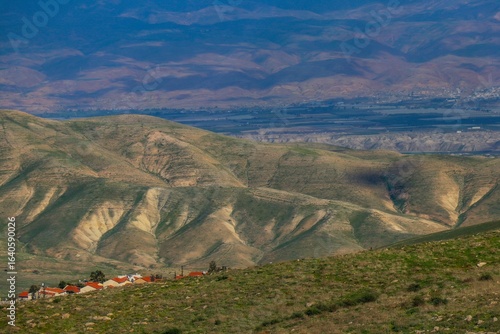 Cuadro en lienzo Jordan Valley Landscape in the West Bank Region of Judea and Samaria, Israel
