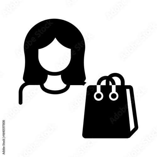 Vector multi color icon for Customer